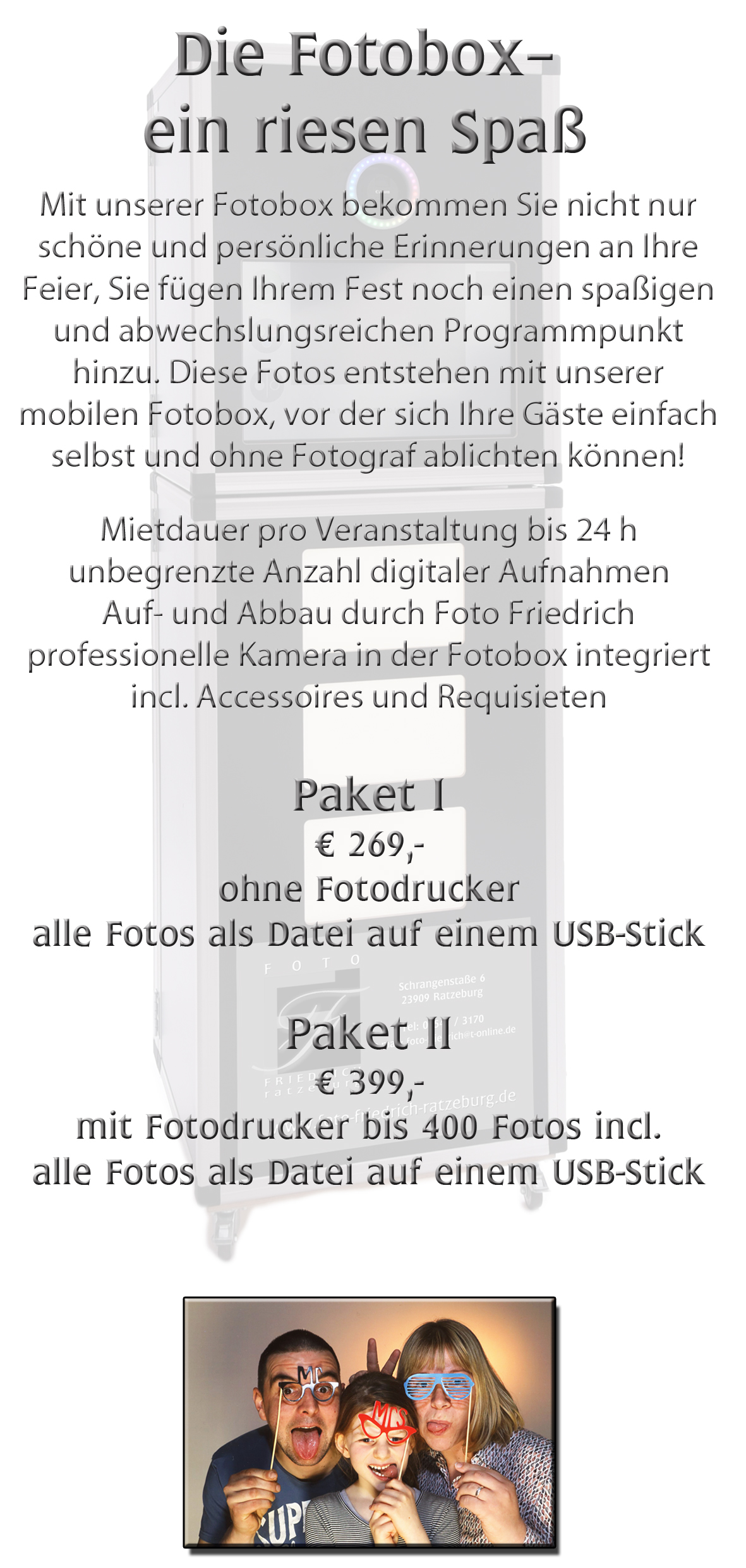 Foto-Friedrich in Ratzeburg - Fotobox